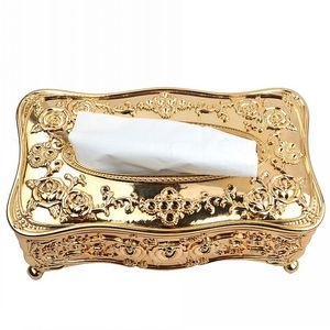 Caixa de tecido acrílico de ouro hotel restaurante titular de guardanapo caixinha de tecido doméstico 385 R2