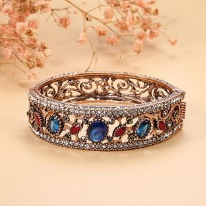 Bangle Vintage Classic Cat's Eye Harts Inlaid Crystal Bohemian Women's Armband