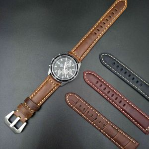 Band för Panerei 18mm 20mm 22mm Tillbehör Classic Men Watch Strap Cow Läder