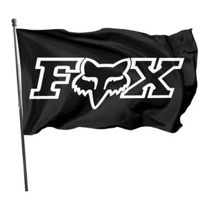 Fox Motocross bandeiras de decoração ao ar livre banners 3x5ft 100d poliéster design quente 150x90cm transporte rápido cor vívida com dois gromes de latão