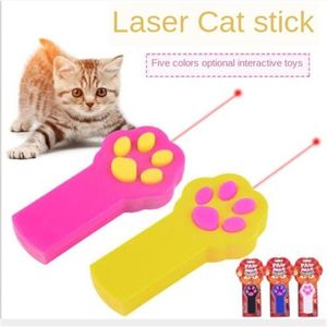 Cat Toys Pet Laser Tease Tease Cats Asta Remote Stick Pen Divertente Bella fascio Giocattolo interattivo Puppy Forniture di addestramento