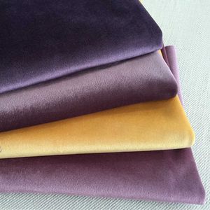 Hem 280cm Silk Velvet Fabric Velour Fabric Pleuche Bordduk Table Cover Klädsel Gardin Tyg Röd Blå Brun Grön 210702