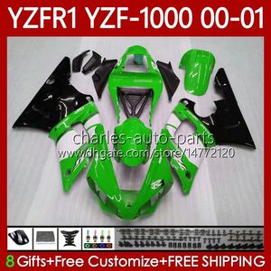 Motorradkarosserien für Yamaha YZF-R1 YZF-1000 YZF R 1 1000 CC 00–03 Karosserie 83Nr