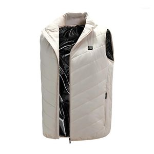 Skiing Jackets Men Women Outdoor USB Infrared Heating Vest Flexible Electric Thermal Winter Warm Jacket Clothing For Sports Hiking Riding