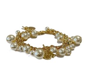 Fashion pearl Beaded Strands Bracelet for lady Women Party Wedding Lovers gift engagement jewelry with box NRJ
