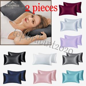 Wholesale High Quality Made Silky Satin pillow Cases Skin Care Pillowcase Queen King Full Size Pillow Covers In Stock