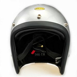 TTCO 500TX Japoński kask motobike 3/4 Otwarta twarz lekka szklana powłoka włókna Mała retro hełm ECE Certyfikacja TTCO Q0630