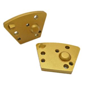 PCD Thread Holes Trapezoid Concrete Grinding Block Diamond Floor Polishing Disc With One Quarter PCD Round Segment 9PCS