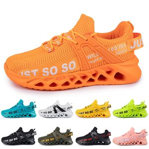 Men Women Running Shoes Trainer Triple Blacks White Red Yellow Purple Green Blue Orange Light Pink Breathable Outdoor Sports Sneakers GAI