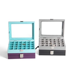 fashion portable PU jewelry rings jewelry display tray bracket earrings jewelry storage cabinet display