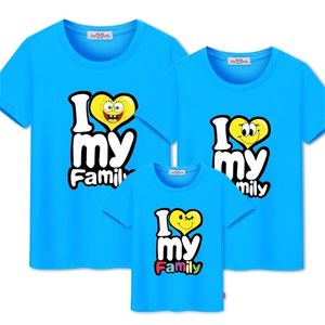 Family Matching Outfits print t-shirt mommy and me clothes family look cotton t-shirts father son outfits clothing 210922