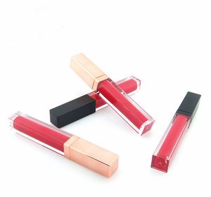 5ml Rose Gold Lip Gloss Lips Containers Bottle Cosmetic Lipstick LipGloss Packing Black Lid Eyelash Split Flaskor DHL Gratis