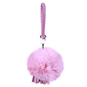 Sleutelhangers schattige haarbal Pompom kwast hanger sleutelhanger voor dame handtas auto ring decoratie accessoires