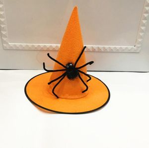 Halloween Hut Dekorationen Cosplay Fashion Cap Wizard Magic Spire schwarze Spinnenhüte Erwachsene Kinder Urlaub Party Hexenkappen