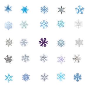 50pcs-pack vinter snö jul klistermärke vattentäta klistermärken för vattenflaska laptop planerare scrapbook mac dator vägg skateboard tidskrift arrangör dekal