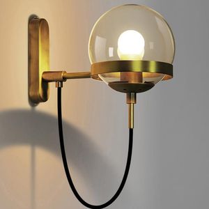 Wall Lamp Glass Modern Lights Bedroom Loft Decor Vanity Bathroom Mirror Nordic Living Room Decoration Light Fixtures