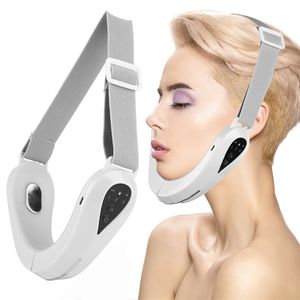 Electronic Face Lift Slimmer Machine V Line Lifting Double Chin Remover Microcurrent Led Therapy muscles Reducer Tapes 220216