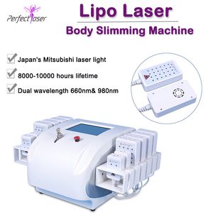 2021 Lipo Laser Ciała Odchudzanie Maszyna Truskawkowa Lipolaser Uroda Salon Sprzęt Diody importowane z Mitsubishi