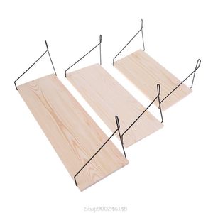 Drewniana ściana Książka Półka Kwiat Garnek Rack Półki Wiszące Uchwyt House Home Decor N03 20 Dropship 210310