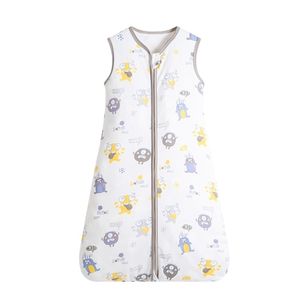 Baby Sleeping Bag para Nascido Bebê Cobertor Wearable 0.5 Tog Verão 100% algodão Impressão Vest Sleep Sack Bebê Meninos Meninas 0-3 Anos 220209