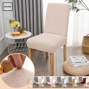 Wholesale spandex chair covers resale online - Velvet Chair Cover Stretch Spandex Faux Plush Home Elastic Chairs For Kitchen Cushion