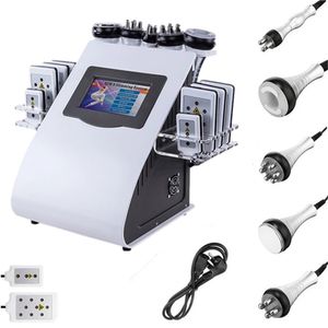 Newset 6in1 40k超音波キャビテーションRFダイオードLipoレーザースリミング真空ボディCellulite無線周波数脂肪損失美容機器