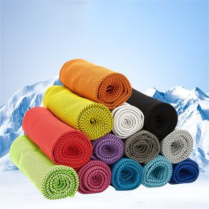 Asciugamano rinfrescante Asciugamani sportivi in microfibra Yoga Confezione individuale Atleti Esercizio Running-Instant Cold Temperature snap Panno A02