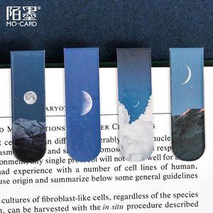 Bookmark 1PC/Pack Kawaii Cute Moon Cloud Sunset Small Magnetic Material Stationery School Office Supplies Bookmarks Sl2875