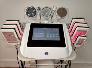 Spa 6 i 1 Radiofrekvens Hudstramning Slimming Ultraljud Kavitation 40K Laser Lipo Machine