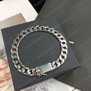 Design Clássico Chain Chain Chain Bracelete de Tênis para Homens e Mulheres Aço Inoxidável Festa de Prata Bangle Lovers Presente Hip Hop Jóias Casal