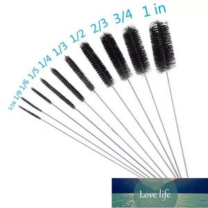 10x nylon escova de limpeza set tubo de tubo de tubo de tubulação de canudo lavar a ferramenta de bristle kit