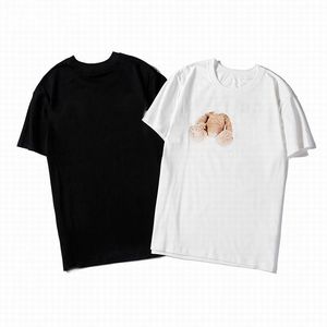 Luxurys designers homens vestido moda 100% algodão de manga curta camiseta solta tendência meninos meia-manga simples letras homens camisas s-2xl # 35