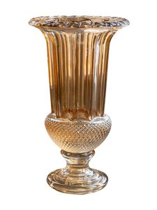 Vazen Glas Crystal Vaas Vintage Reliëf Grote Gouden Decoratie Amerikaanse Woonkamer Eettafel Bloem