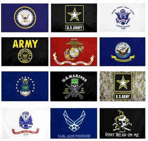 US Army Flag USMC 13 stilar Direktfabrik Partihandel 3X5FTS 90x150cm Air Force Skull Gadsden Camo Army Banner US Marines WWA124