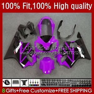 OEM Bodywork for Honda CBR 600F4I 600 F4I FS CC F4 I I CBR600F4I Purple Blk 04-07 55NO.175 600CC CBR600 F4I 04 04 2006 2007 CBR600FS 2004 2005 06 06 06 07 06射出フェアリングキット