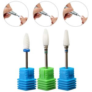 3/32" Ceramic Nail Drill Bit Pedicure Manicure Tool Sanding File Polish Gel Remover - B