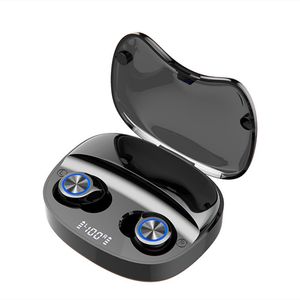 Auricolare Bluetooth mini TW90 sportivo wireless TWS con display digitale a LED, accensione automatica, cambio di connessione, standby prolungato
