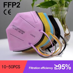 Máscara de cor English Package FFP2 código de cor pulverização camadas embutidas