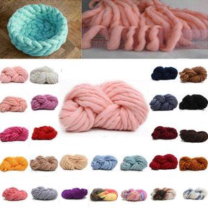 1 ADET 1 Skein x 250g İplik Supersoft Örme Yeni El Sanatları Yün Kalın Cap İplik Örme Eşarp Çok Tıknaz Eşarp Tığ Y211129