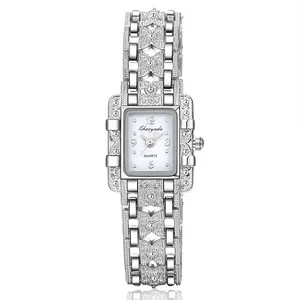 Bayanlar İzle Kuvars Saatler 18mm Moda Rahat Kol Womens Saatı Atmosferik Iş Montre De Luxe Hediye Renk6