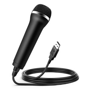 USB-kabelansluten mikrofon Karaoke Mic för byt Wii PS4 Xbox PC-datorkondensor Inspelning Mikrofon Ultra-Wide