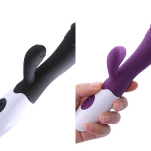 NXY Vibratoren 30 Geschwindigkeiten G-Punkt-Dildo-Vibrator für Frauen, Erwachsener Stimulator, Klitoris-Massagegerät, Sexspielzeug, weiblicher Vagina-Masturbator, Kaninchen, 1119