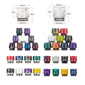 Newest Ecig Accessories Colorful Snake Skin Drip Tips Metal Resin Hybrid mm Fast Delivery Large in Stock Vape