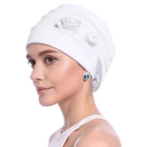 Wholesale scarf hats for cancer patients for sale - Group buy Hair Clips Barrettes Y166 Women Ruffle Chemo Turban Headband Scarf Beanie Hat For Cancer Patient