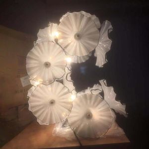 Lampy stołowe Luksusowe białe światło Kreatywny Murano Szkło Lampka nocna Oświetlenie LED do sypialni Home El