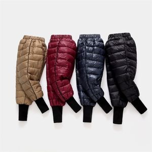 Inverno Neonati maschi Ragazze Leggings Pantaloni per bambini Piumino imbottito in cotone Pantaloni per bambini addensati Pantaloni caldi Pantaloni per bambini 1 2 3 4 5 6 Anno 210306