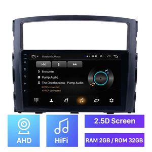 2 GB RAM Android 2Din Araba DVD Radyo Mitsubishi Pajero V97 / V93 2006-2013 için Multimedya Oyuncu