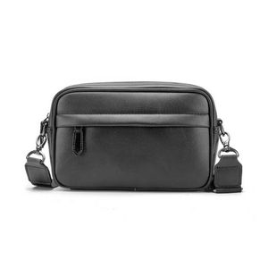 Manet Luksusowa Marka Skórzana Mężczyzna Crossbody Torba Plaid Wzór Travel Messenger Torby Dla Man Wysokiej Jakości Satchel Sling Torba Szkolna 211021