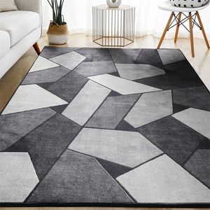 Geometrisk matta för vardagsrum Velvet Rug sovrum sängkorgar mjuka fluffiga mattor hem barnsalong soffa bord dekor matta 220301