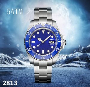 U1 bom 3a+ masculino relógios mecânicos automáticos 41mm relógio de aço inoxidável azul preto safira super luminosa Montre de Luxe Presentes